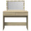 VidaXL (sonoma oak) vidaXL Dressing Table with LED Cosmetic Table Vanity Makeup Table Brown Oak 8