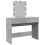 VidaXL (concrete grey) vidaXL Dressing Table with LED Cosmetic Table Vanity Makeup Table Smoked Oak 8