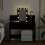 VidaXL (black) vidaXL Dressing Table with LED Cosmetic Table Vanity Makeup Table Grey Sonoma 13