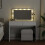 VidaXL (white) vidaXL Dressing Table with LED Cosmetic Table Vanity Makeup Table Brown Oak 13