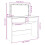 VidaXL (white) vidaXL Dressing Table with LED Cosmetic Table Vanity Makeup Table Brown Oak 14