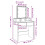 VidaXL (white) vidaXL Dressing Table with LED Cosmetic Table Vanity Makeup Table Sonoma Oak 14