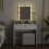 VidaXL (white) vidaXL Dressing Table with LED Cosmetic Table Vanity Makeup Table Sonoma Oak 13