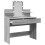 VidaXL (grey sonoma) vidaXL Dressing Table with LED Cosmetic Table Vanity Makeup Table Grey Sonoma 19