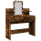 VidaXL (smoked oak) vidaXL Dressing Table with LED Cosmetic Table Vanity Makeup Table Grey Sonoma 12