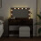 VidaXL (smoked oak) vidaXL Dressing Table with LED Cosmetic Table Vanity Makeup Table Brown Oak 13