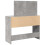 VidaXL (concrete grey) vidaXL Dressing Table with LED Cosmetic Table Vanity Makeup Table Brown Oak 17