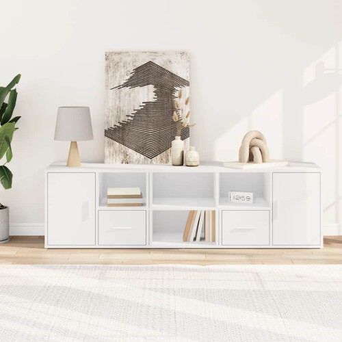 VidaXL (white) vidaXL Corner Cabinet Corner Shelf Unit Bookcase Engineered Wood 2