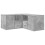 VidaXL (concrete grey) vidaXL Corner Cabinet Corner Shelf Unit Bookcase Engineered Wood 5