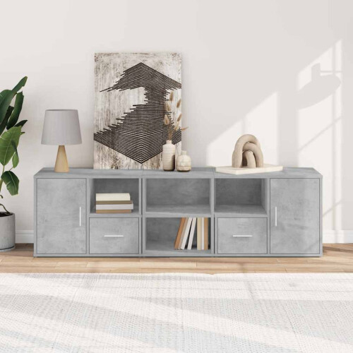 VidaXL (concrete grey) vidaXL Corner Cabinet Corner Shelf Unit Bookcase Engineered Wood 2