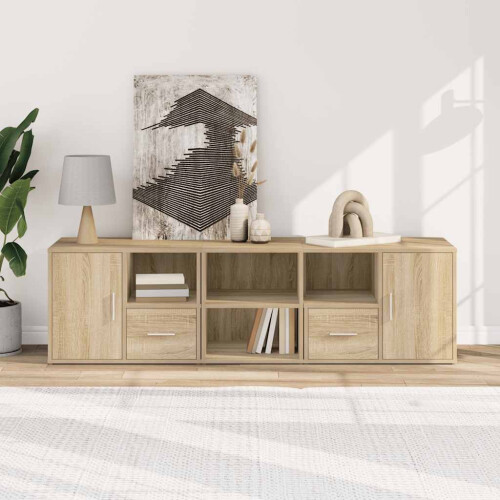 VidaXL (sonoma oak) vidaXL Corner Cabinet Corner Shelf Unit Bookcase Engineered Wood 2