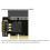 PCI-E X16 Half Height to Full Height Extension Riser Card PCIe 5.0 X16 Test Adapter Protector Card 7