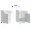 VidaXL vidaXL Kitchen Base Cabinet Porto High Gloss White Engineered Wood 9