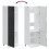 VidaXL vidaXL Kitchen Cupboard "Porto" Black Engineered Wood kitchen cabinet unit 6