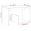 VidaXL (artisan oak) vidaXL Side Table Engineered Wood Magazine Rack Couch Table Multi Colours 4