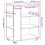 VidaXL vidaXL Rollcontainer Altholz-Optik 60x35x75 cm Holzwerkstoff 4