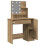 VidaXL (artisan oak) vidaXL Dressing Table with LED Vanity Table Makeup Vanity Desk Cosmetic Table 5
