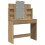 VidaXL (artisan oak) vidaXL Dressing Table with LED Lights Cosmetic Table Makeup Desk 2
