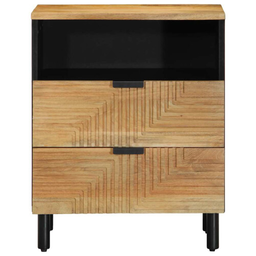 VidaXL vidaXL Bedside Cabinet Brown 50x33x62 cm Solid Wood Mango bedside table 2