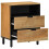 VidaXL vidaXL Bedside Cabinet Brown 50x33x62 cm Solid Wood Mango bedside table 2