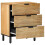 VidaXL vidaXL Bedside Cabinet Brown 50x33x62 cm Solid Wood Mango bedside table 4