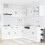 VidaXL (high gloss white) vidaXL 11 Piece Kitchen Cabinet Set Lucca Black Engineered Wood 3