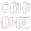 VidaXL (high gloss white) vidaXL 11 Piece Kitchen Cabinet Set Lucca Black Engineered Wood 8