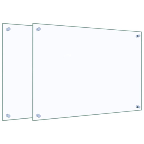 VidaXL (transparent, 70 x 50 cm) vidaXL Kitchen Backsplash Wall Tile Panel Kitchen Back Wall Tempered Glass 1