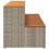 VidaXL (light grey) vidaXL Hot Tub Step Light Grey 100x50x50.5 cm Poly Rattan and Solid Acacia 5