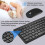 Plug and Play Compact Rechargeable Wireless Bluetooth Full Size Keyboard and Mouse Combo for Wiko Power U30 3
