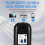 Plug and Play Compact Rechargeable Wireless Bluetooth Full Size Keyboard and Mouse Combo for Wiko Power U30 4