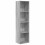 VidaXL vidaXL Bookcase Storage Rack Cabinet Bookshelf Grey Sonoma Engineered Wood 2