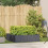 VidaXL vidaXL Pflanzkübel Anthrazit 100x100x30 cm Stahl 5