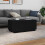 VidaXL (90 cm) vidaXL Coffee Table with LED Lights Hallway End Table Side Tea Sofa Table 5