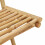 VidaXL vidaXL Outdoor Bar Stools with Footrests 2 pcs Foldable Bamboo 9