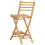 VidaXL vidaXL Outdoor Bar Stools with Footrests 2 pcs Foldable Bamboo 7
