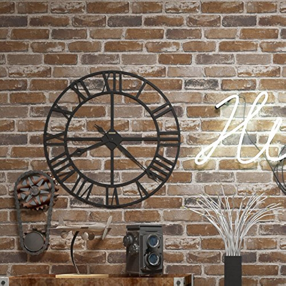 Peel And Stick Brown Brick Wallpaper, Selfadhesive, Vinyl Vintage Wallpaper, Contact Paper For House Decoration, No.5710310 820064742384