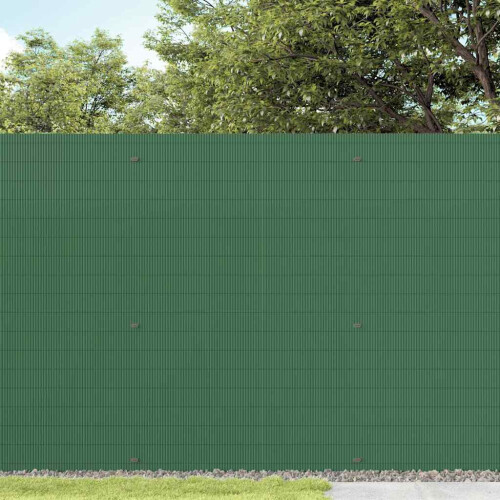 VidaXL vidaXL Gartenzaun Doppelseitig Grün 1,8x5 m PVC 2