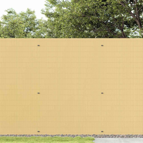 VidaXL vidaXL Gartenzaun Doppelseitig Gelb 1,8x5 m PVC 2
