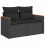 VidaXL vidaXL 6-tlg. Garten-Sofagarnitur mit Kissen Schwarz Poly Rattan 13