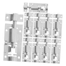 10pcs Stainless Steel Pin Barrel Bolt Latch Bathroom Door Lock for Bedrooms Silver