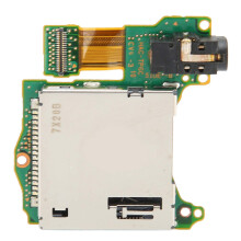 Game Host Card Slot, Metal ABS Game Card Reader Cartridge Slot Module Host Drive Tray Earphone Hole Port Fit for Switch