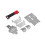 Less Steel Chassis Armor Axle Protector Skid Plate for 4 -4 1/10 Rc Crawler Car Par 1