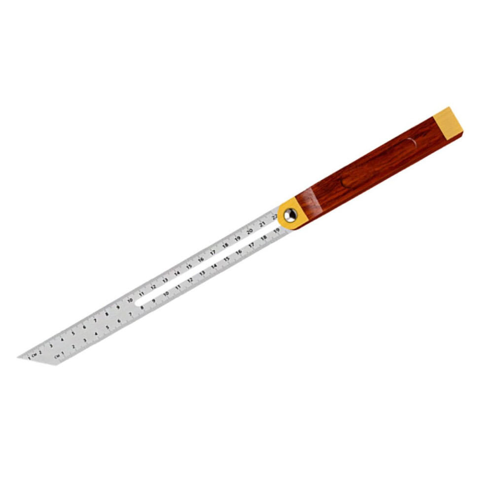 Stainless Steel Wood Construction Multiangle Measuring Ruler For Woodworking 360 Adjustable Angle Finder Tool 820064744432
