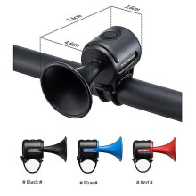 Bike Electronic Loud Horn 120db Safety Electric Ipx4 Ser Alarm Ring Ycle Bar Red