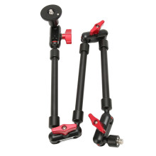 Desk Clamp Camera Mount Arm, 31in Camera Boom Arm Mount Clamp Adjustable with 1/4in 3/8in Thread