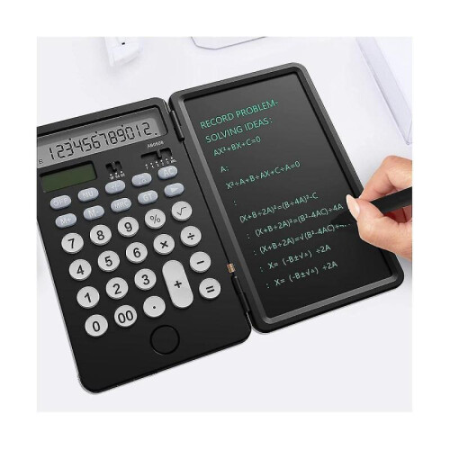 12 Digit Display Desk Calcultors with Erasable Writing Table, Suitable for , An 1