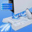 Bracket with Cooling Station and Dual Controller Charging Station for Console Fan Speed White 4