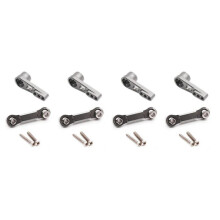 4x 25t Servo Arm Horn Servo Pull Rod for Wltoys A959 A959-b A949,grey