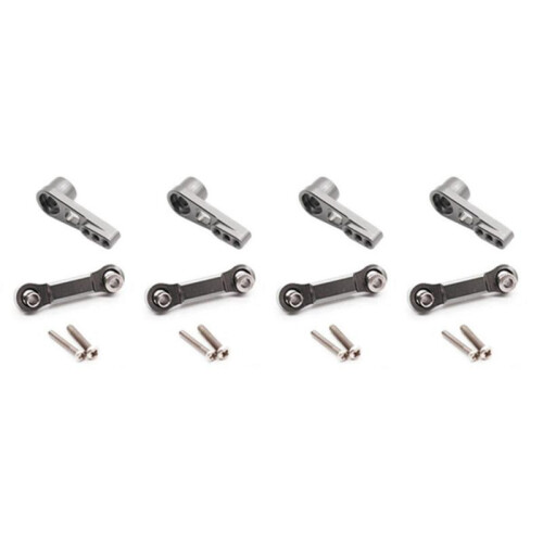 4x 25t Servo Arm Horn Servo Pull Rod for Wltoys A959 A959-b A949,grey